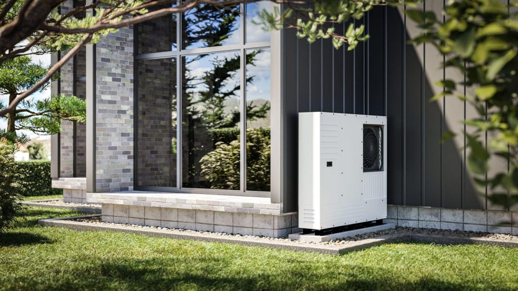 Pompe à chaleur installée chez un particulier